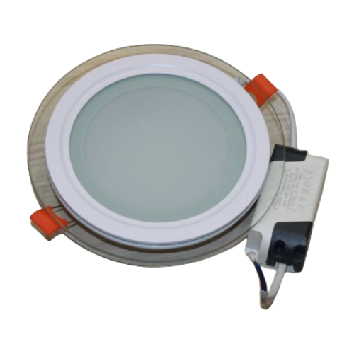 403065 | كشاف ليد 12 وات اس ام دي مدور داخل زجاجي اضاءة ابيض فتحه 12.5 سم