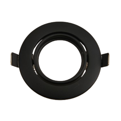 202080 | سبوت فارغ مدور متحرك 1015 اسود مط فتحة 7 سم