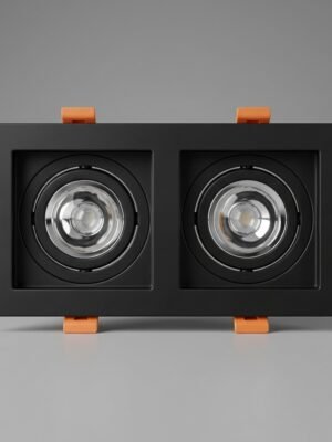 Edit_product_photo_studio_backgr…_20260926115541 سبوت فارغ ثنائى متحرك اسود بلاستيك فتحة 9×17 سم
